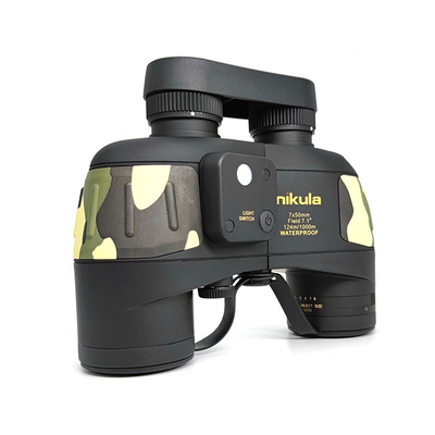 Telescópio militar 7x50 Porro impermeável BAK4 da camuflagem