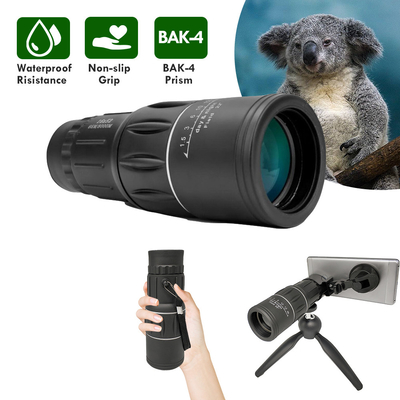 o zumbido 16x52 que caminha o telescópio do monocular, sistema ótico duplo do foco do monocular 16x52 zumbe telescópio