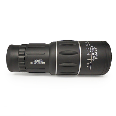 o zumbido 16x52 que caminha o telescópio do monocular, sistema ótico duplo do foco do monocular 16x52 zumbe telescópio