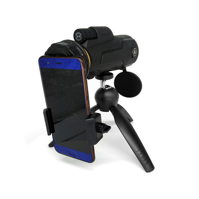 telescópio do monocular do telefone celular 12x50 para os animais selvagens que Birdwatching