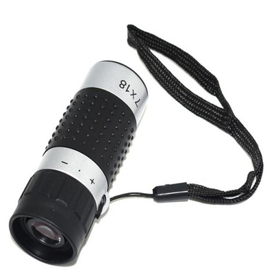monocular do espaço da distância do golfe 7x18 prata preta de 163m/de 489ft