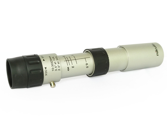 telescópio Handheld do monocular 10-30x25, monocular ajustável do zumbido da lente de FMC