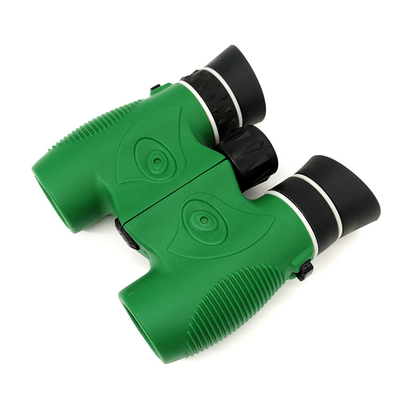 PVC de Toy Binoculars Green Food Grade das crianças 10x22 exteriores
