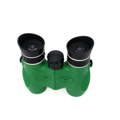 PVC de Toy Binoculars Green Food Grade das crianças 10x22 exteriores
