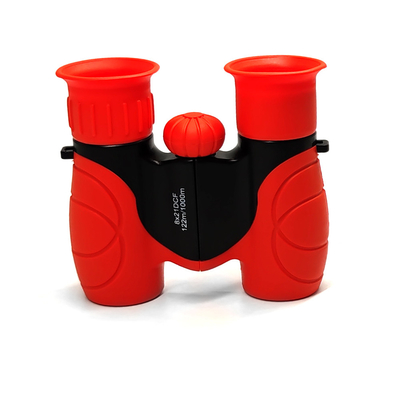 Jogo vermelho de Toy Binoculars For Kids Outdoor da criança 10x22