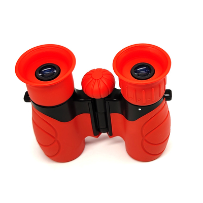 Jogo vermelho de Toy Binoculars For Kids Outdoor da criança 10x22