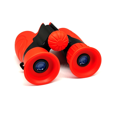 Jogo vermelho de Toy Binoculars For Kids Outdoor da criança 10x22