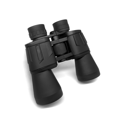 Novo largo do telescópio binocular 10x50 do estojo compacto do ângulo projetado para a caça