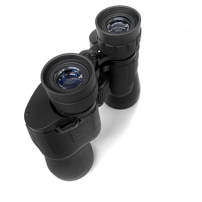 Novo largo do telescópio binocular 10x50 do estojo compacto do ângulo projetado para a caça