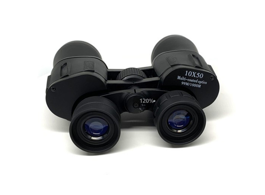 Novo largo do telescópio binocular 10x50 do estojo compacto do ângulo projetado para a caça